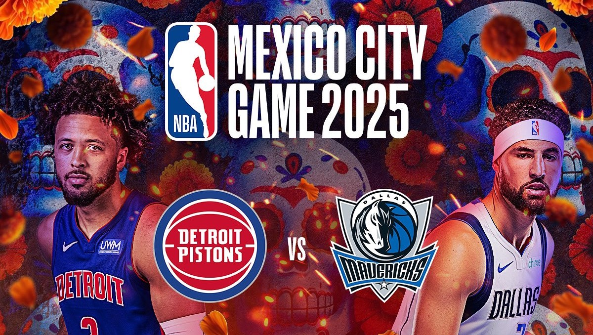 Mavericks y Pistons se enfrentarán en el NBA Mexico City 2025