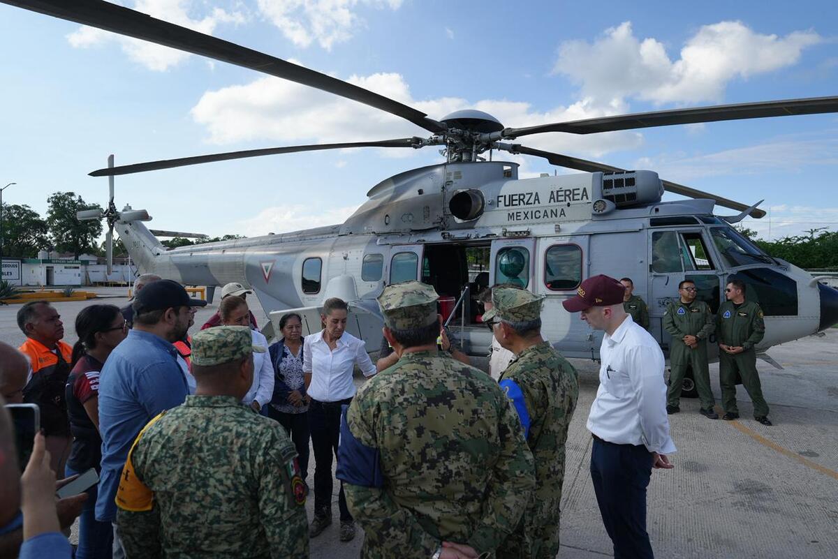 Sheinbaum visita El Higo, Veracruz, una de las comunidades más afectadas por lluvias