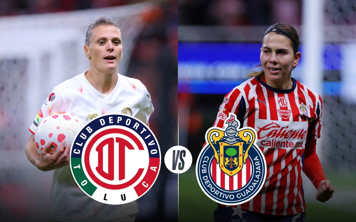 ¿A qué hora juegan Toluca vs Chivas? Partido HOY Liga MX Femenil 2025