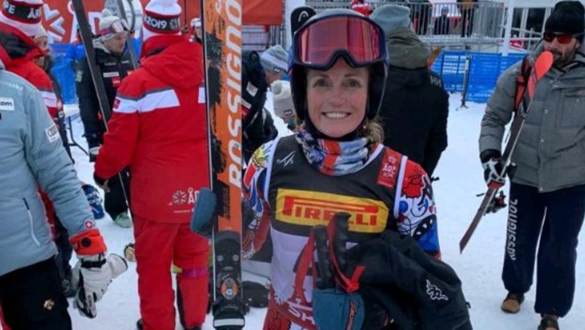 Sarah Schleper no oculta su emoción por competir junto a su hijo