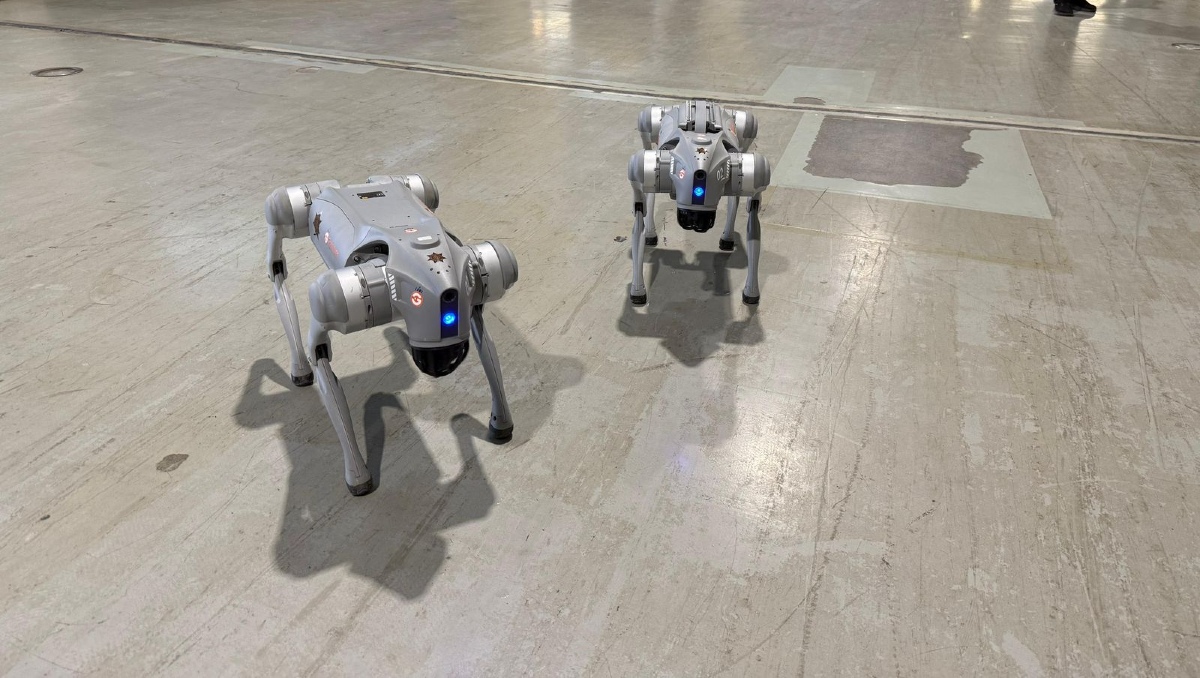 Presentan unidad de perros robots para la seguridad en el Mundial 2026