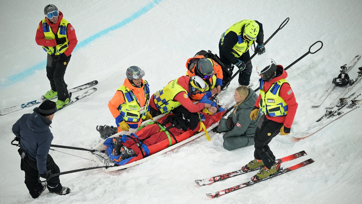 Cassie Sharpe sufre brutal caída en los Juegos Olímpicos de Invierno