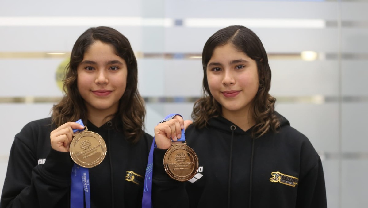 Lía y Mía Cueva ganan medalla de bronce en el Mundial de Clavados 2026