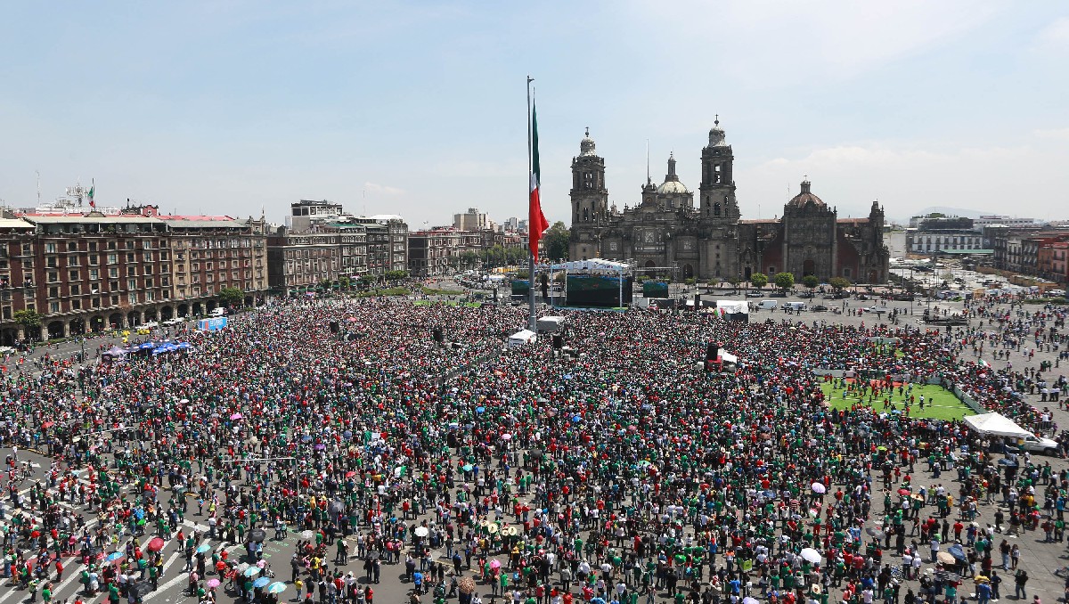 Presentan el FIFA Fan Fest en el Zócalo de la Ciudad de México