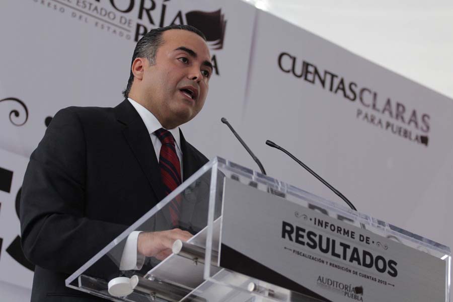David Villanueva Lomelí, auditor Superior del Estado rindió informe de labores. 