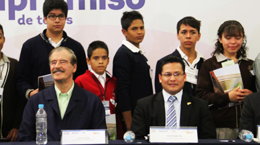 Vicente Fox no quiso dar declaraciones sobre su ex pareja.