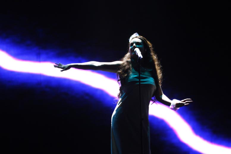 Sarah lució espectacular.