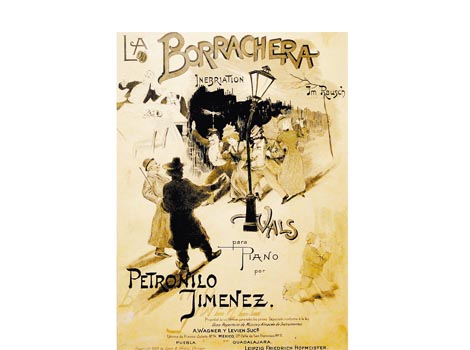 "La borrachera". Vals para piano, de P. Jiménez.