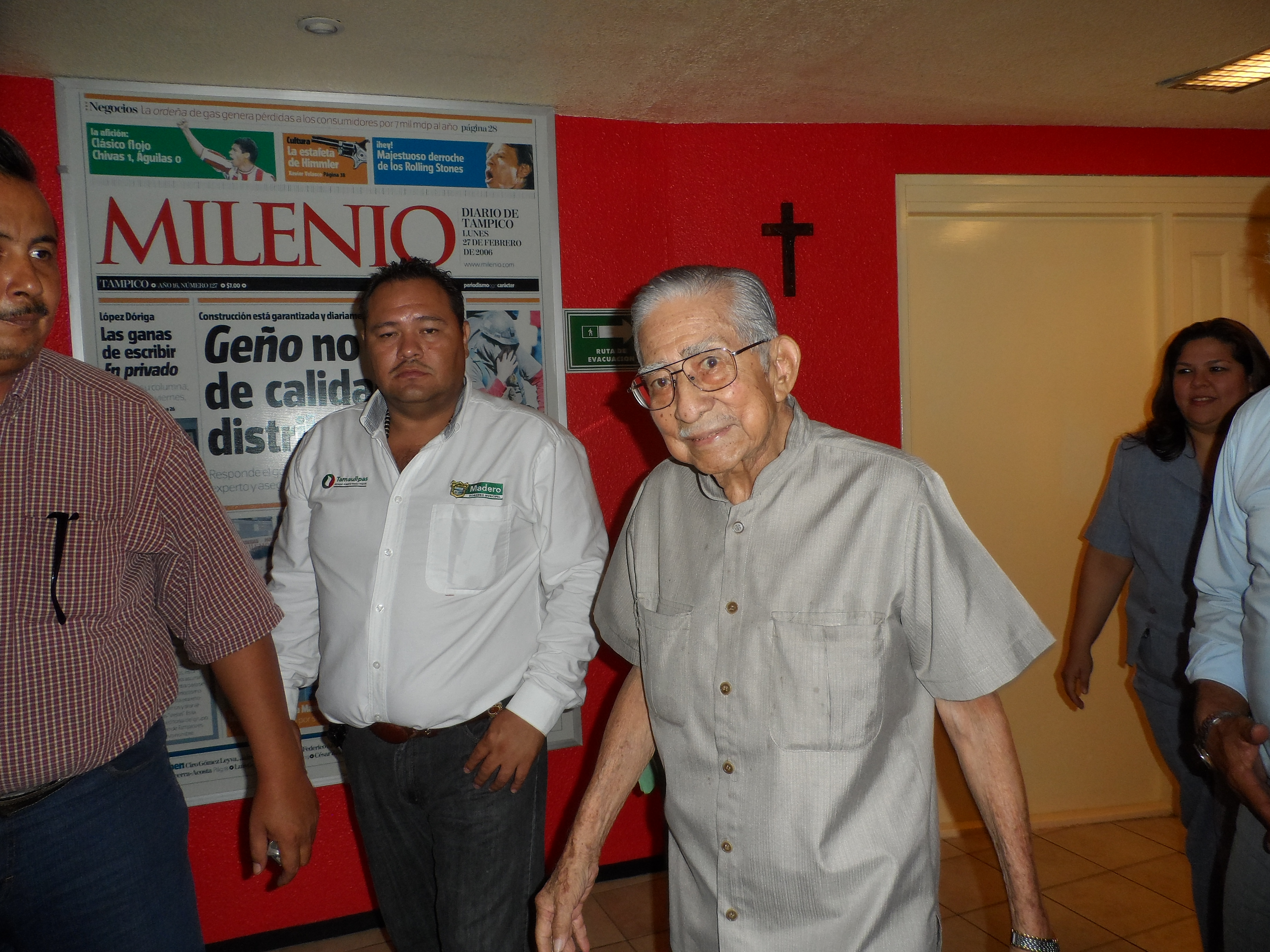 El ex líder petrolero visitó MILENIO Tamaulipas en varias ocasiones.