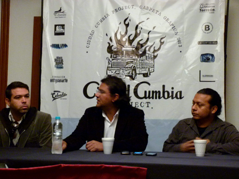 Demian Flores, Antonio Darko y Norberto Treviño.