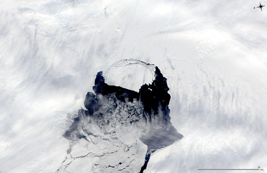 Difunde la NASA foto del iceberg en Pine Island