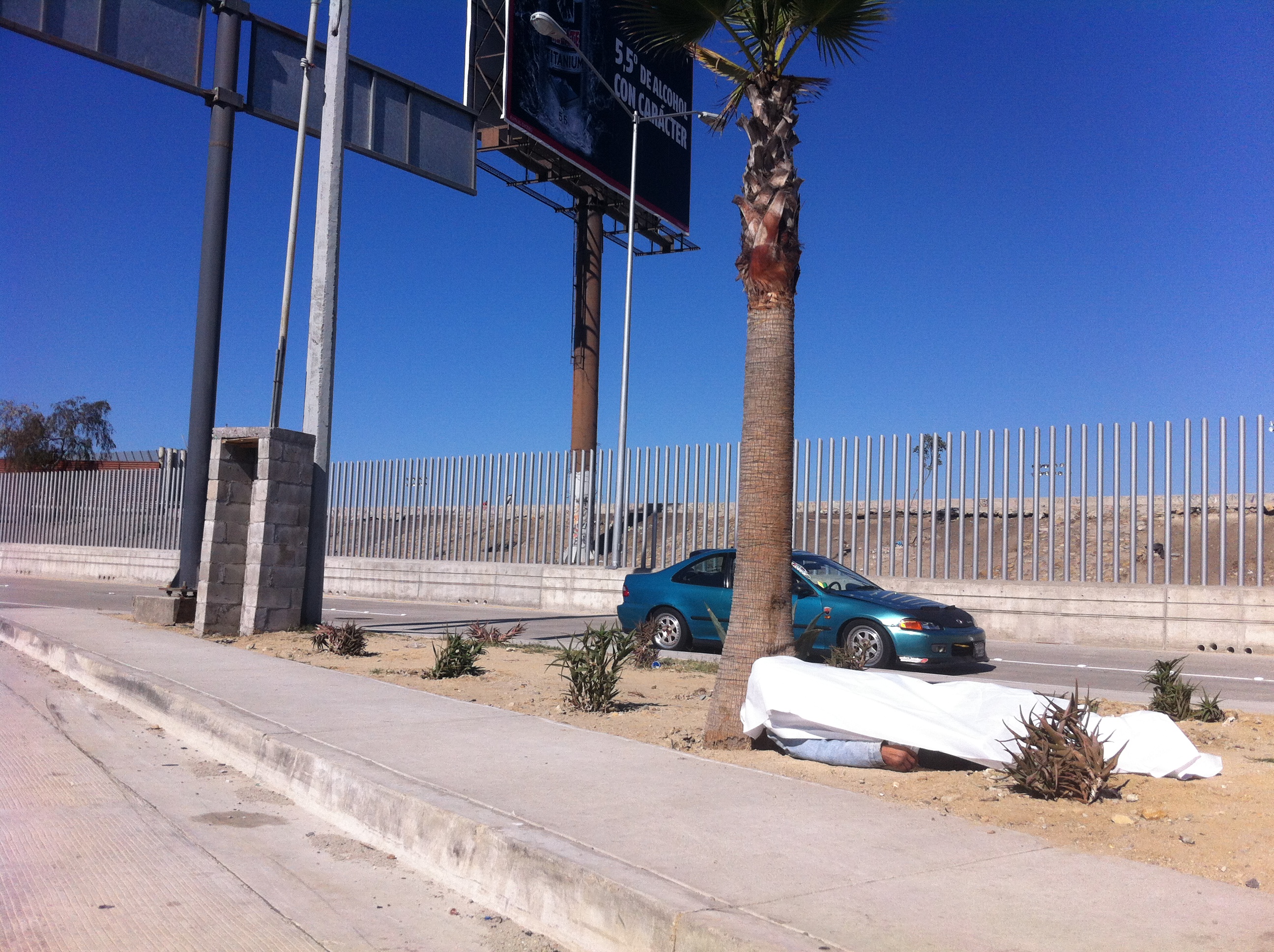 Un indigente perdió la vida en las inmediaciones del "Bordo" en Tijuana