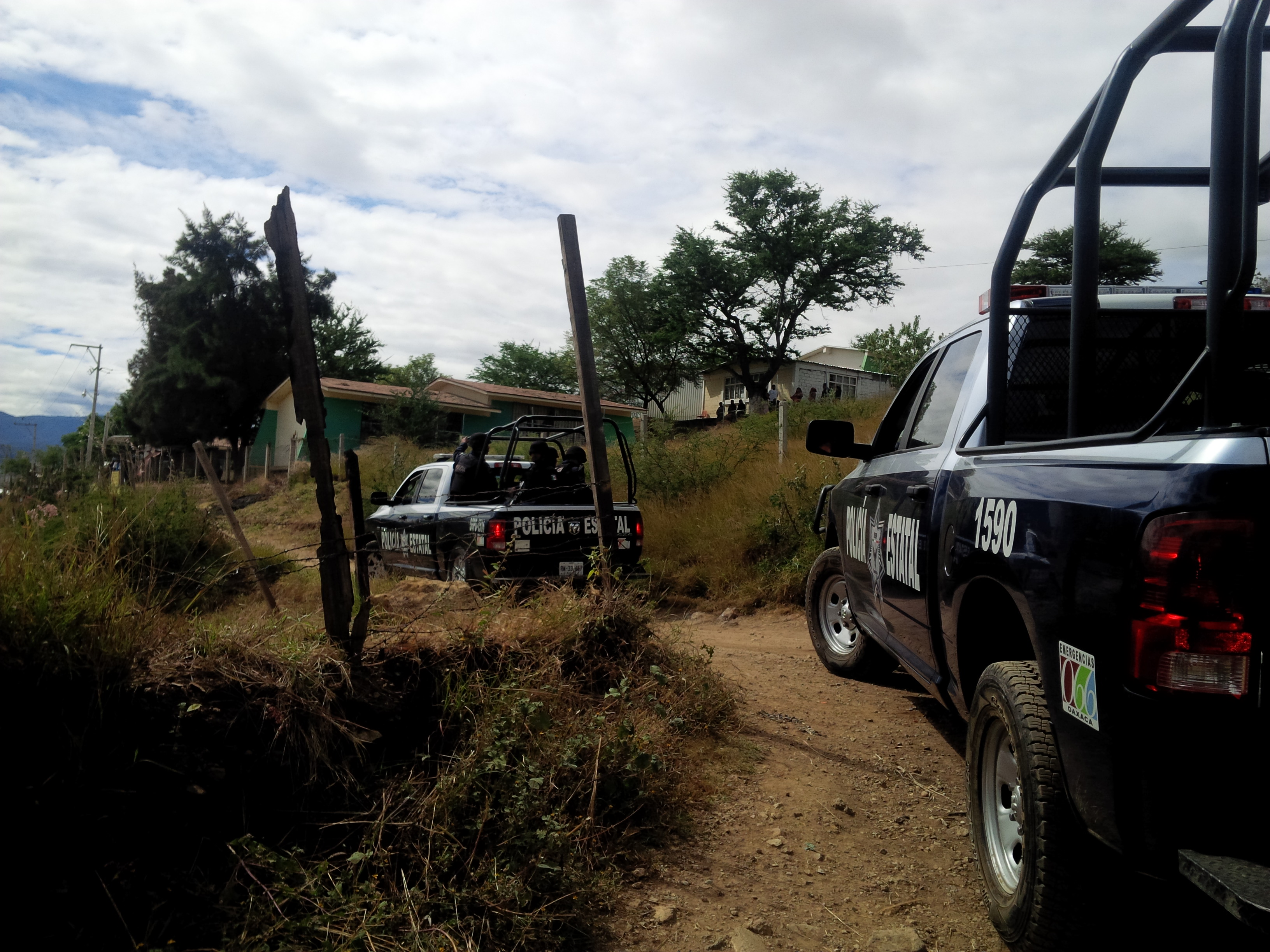 La policía llegó para resguardar el lugar