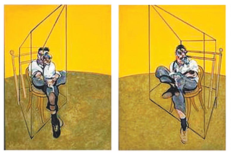 "Tres estudios de Lucian Freud", de Francis Bacon.