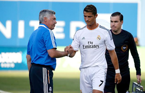 Ancelotti y Cristano Ronaldo