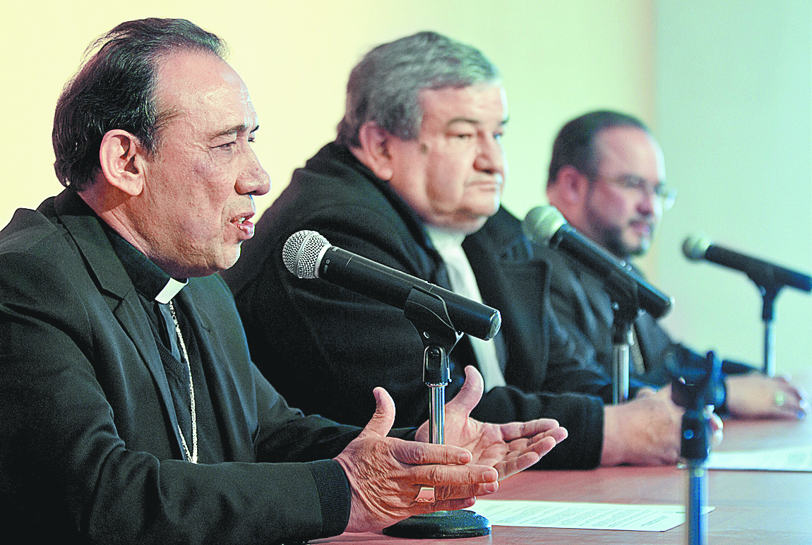 Conferencia de prensa de integrantes del Episcopado.
