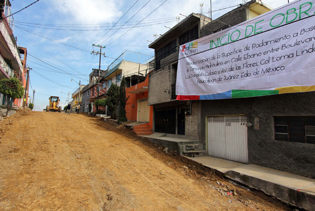 Rehabilitación de calles de Naucalpan