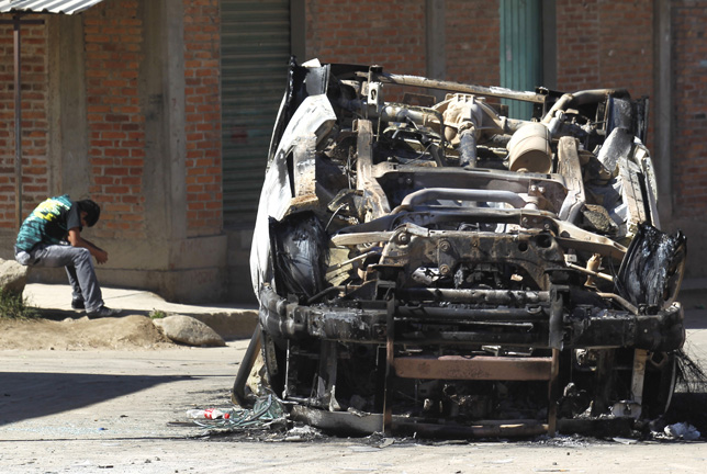Unidades de seguridad destruidas.