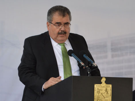 El alcalde de Apodaca, Raymundo Flores Elizondo. 