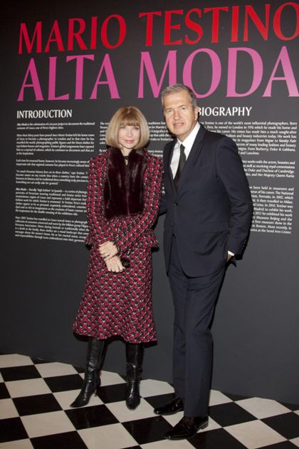 Anna Wintour y Mario Testino 