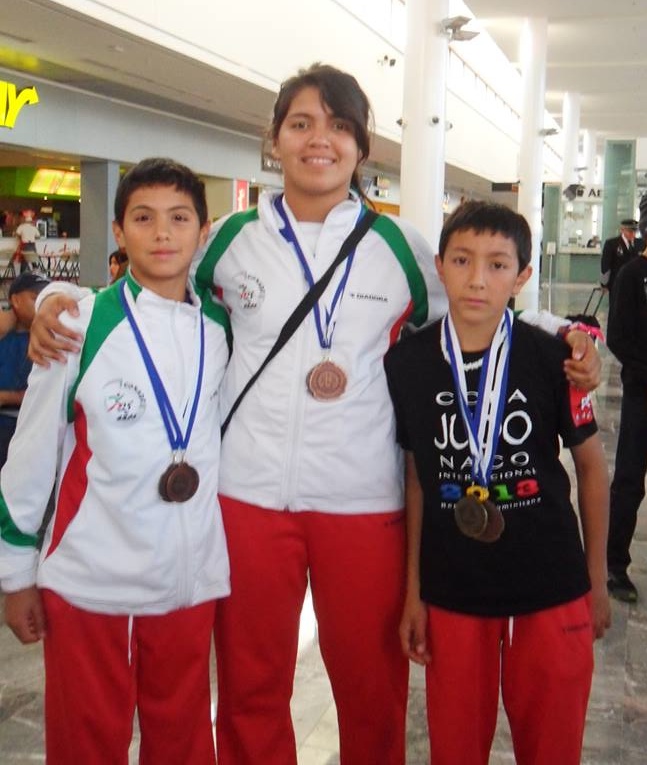 Natalia Estrada, Ramón Misael Hernández y Egar Antonio García