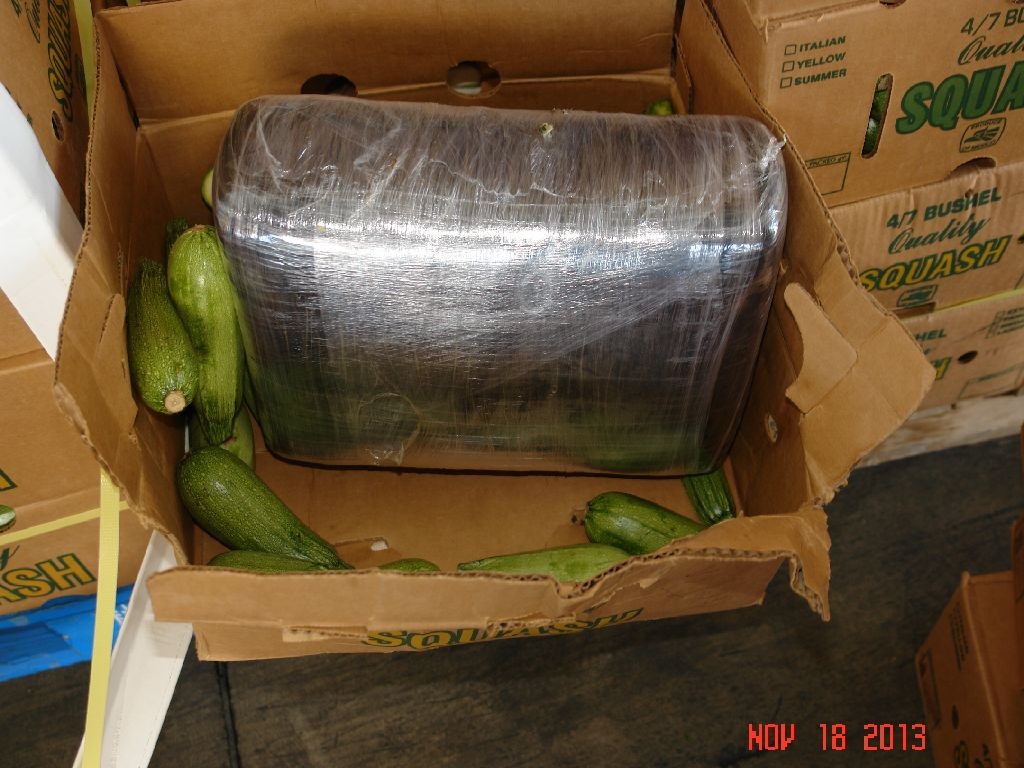 Droga en caja de calabazas