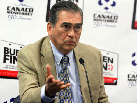 El presidente de la Canaco, Julio César Cantú Flores.