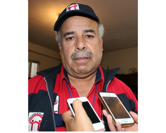 Antonio Sánchez, jefe de área de Operación de la subsecretaría de Protección Civil de Gobierno del Estado de Hidalgo.