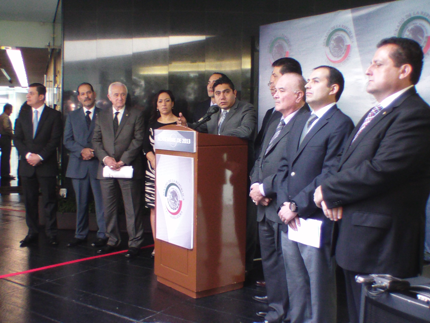 Conferencia de prensa del PAN en el Senado