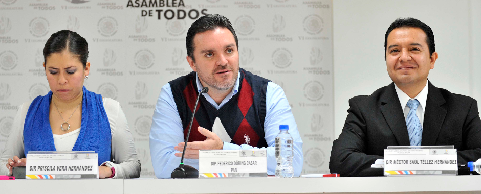 El coordinador de la bancada panista en la ALDF, Federico Döring.