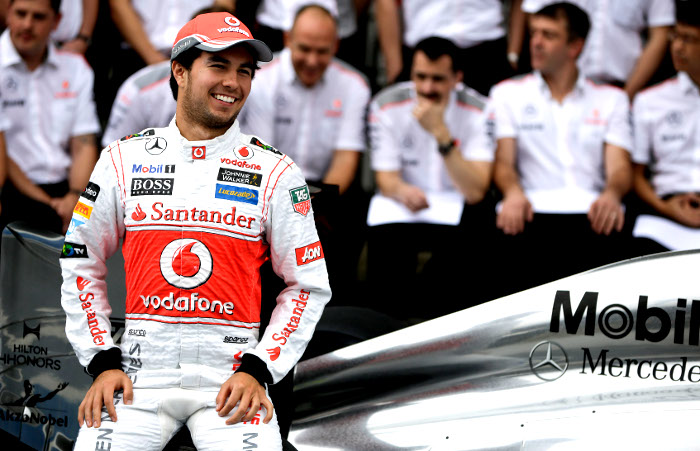 Sergio Pérez goza su salida de McLaren