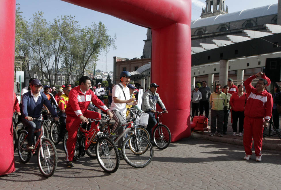 Aspectos de la nueva ruta ciclista de Toluca.