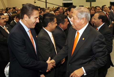 Rafael Moreno Valle y Egidio Torre Cantú.