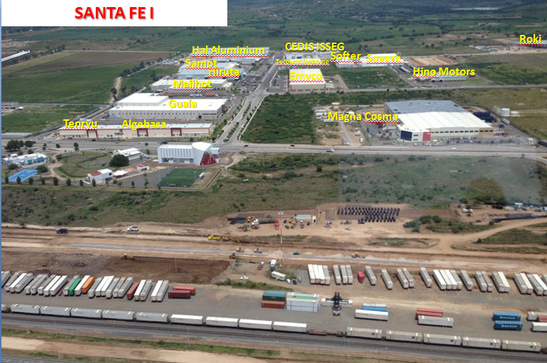 Esta es la primera etapa del Guanajuato Puerto Interior y las empresas asentadas ahí. 