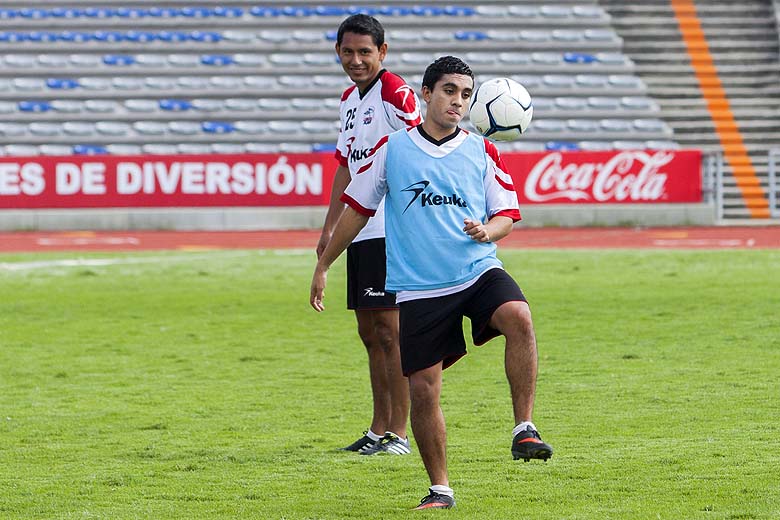 Jugadores de Lobos BUAP en su primer día de pretemporada.