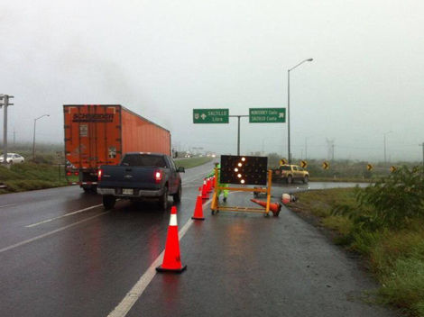 La autopista a Saltillo fue cerrada desde ayer en sus dos sentidos.