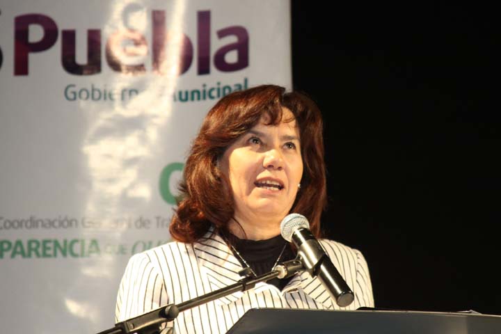 Maria del Carmen Leyva, comisionada de Transparencia en el municipio de Puebla.