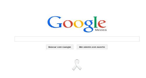El moño blanco que aparece en el popular buscador, remite a la página de la campaña del secretario de la ONU, Ban Ki-moon, llamada ÚNETE.