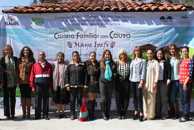 Presentación de carrera en beneficio de comunidades otomíes