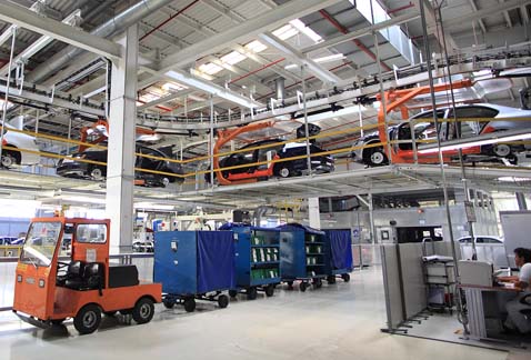 Instalaciones de la planta Volkswagen de Puebla.