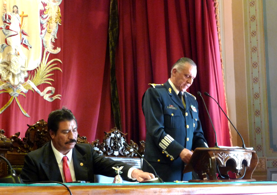 El general Salvador Cienfuegos destacó la labor del Ejército Mexicano.