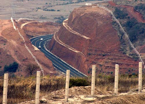 Tramo de la carretera Tlaxco-Huauchinango.