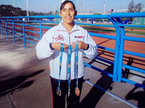Diana Laura Coraza, ganadora del Premio Municipal del Deporte en la modalidad de deportista con discapacidad.