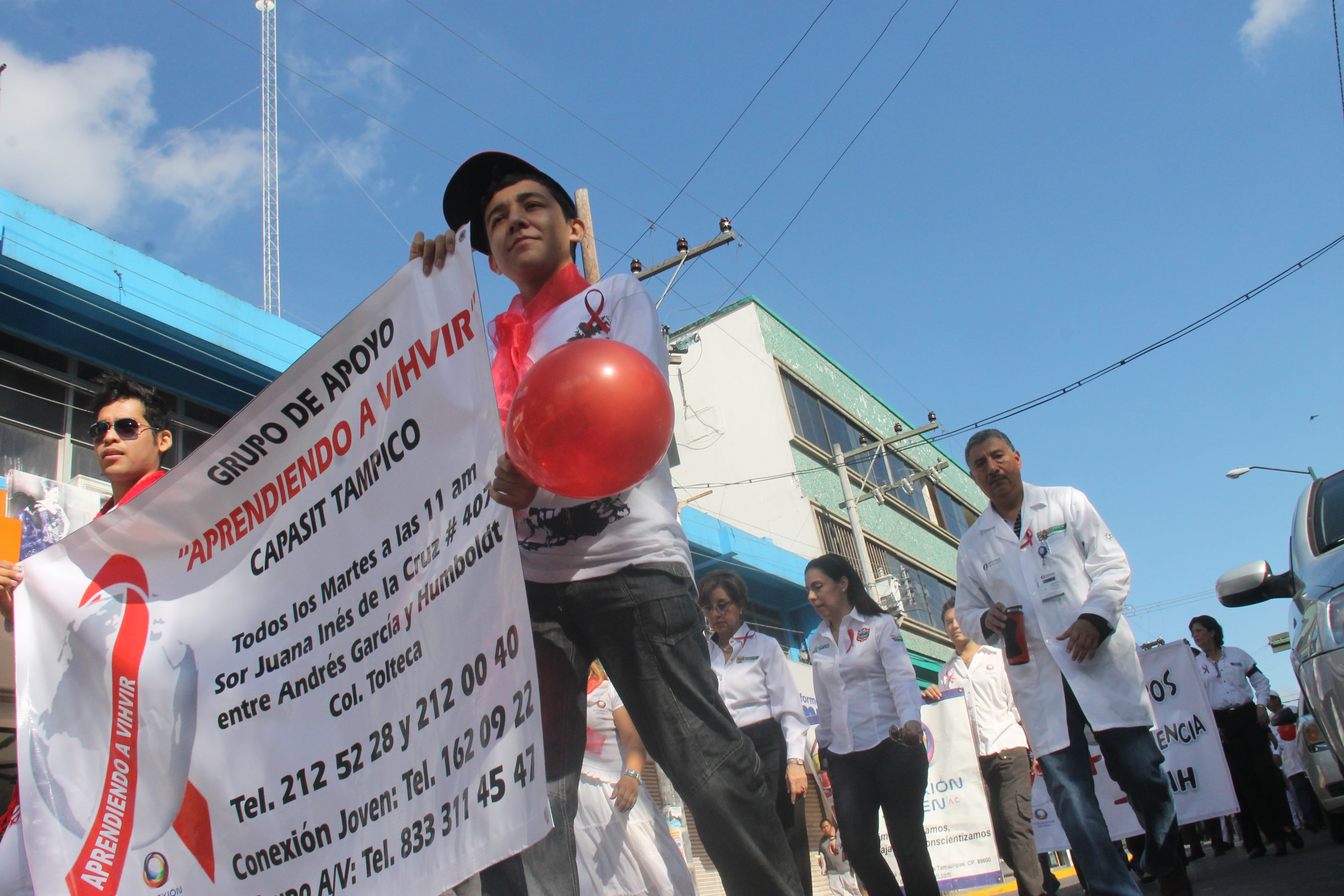 Efectuaron marcha en Tampico.