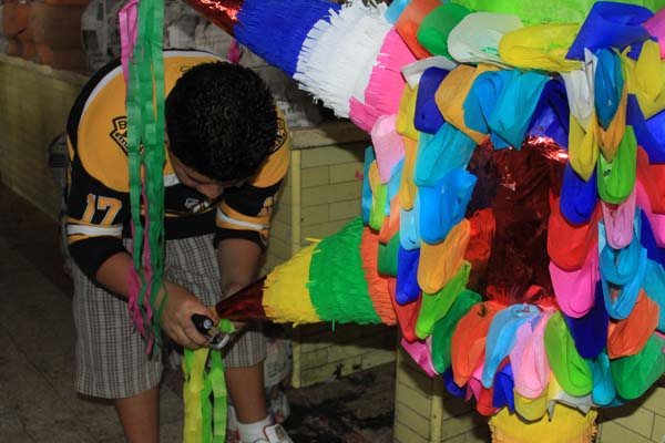 Las piñatas, toda una tradición navideña.