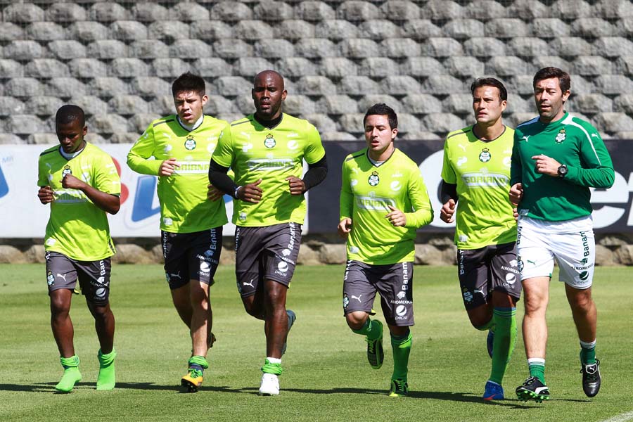 Esta mañana, Santos Laguna continuó con su entrenamiento.