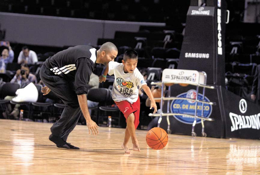 Niños triquis frente a  NBA