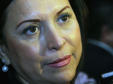 La senadora del PRI y dirigente nacional de la CNOP, Cristina Díaz Salazar.