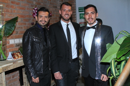 Óscar Huerta, Marc Lunay y Sergio Aguilar