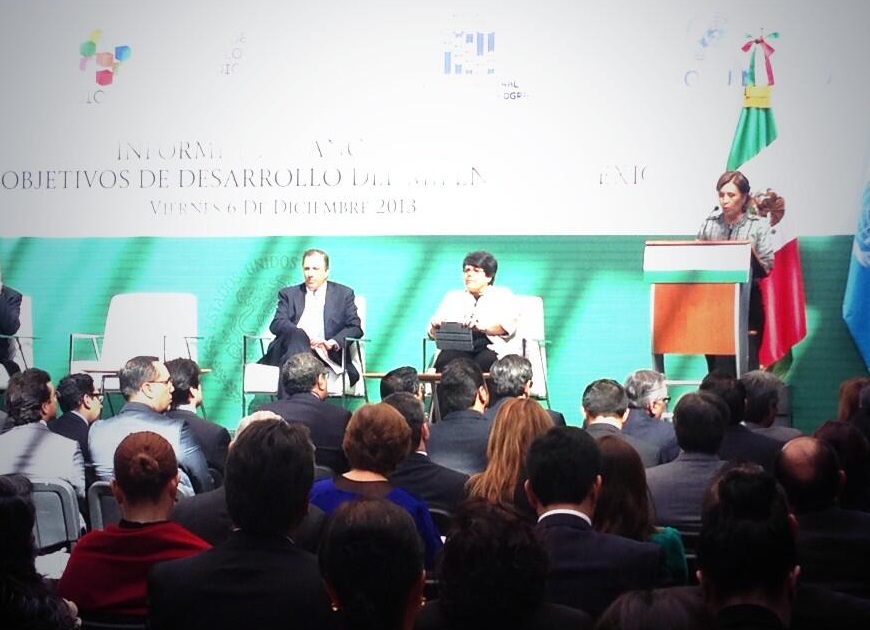 Presentación de los avances de los objetivos de Desarrollo del Milenio.